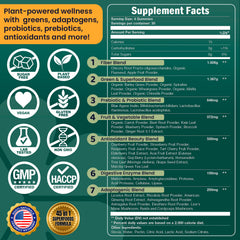 Rooti® Greens+ Superfoods | 7-in-1 Nutriblend Gummies | Probiotics & Enzymes