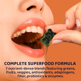 BIOGREENS NUTRICORE+ 7-in-1 Multivitamin Superfood with Spirulina, Chlorella, Prebiotics, Fiber & Adaptogens