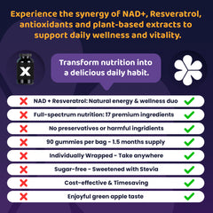 Rooti® NAD+ Cellular Renewal Gummies | Longevity & Anti-Aging Support