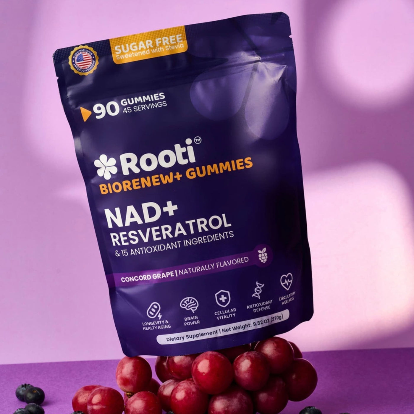 Rooti NAD supplement facts